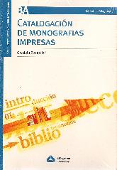 Catalogacion de monografias impresas