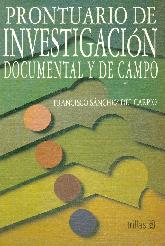 Prontuario de Investigacion documentacion y de campo