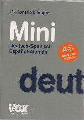 Diccionario bilingüe Mini Deutsch-Spanisch Español-alemán