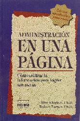 Administracion en una pagina