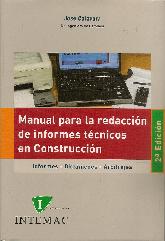 Manual para la redaccin de informes tcnicos en Construccin