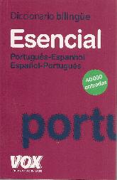 Diccionario bilingue Esencial Portugues- Espanhol Espaol-Portugues