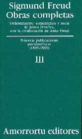 Sigmund Freud Obras Completas Vol III Traducción José Echeverría