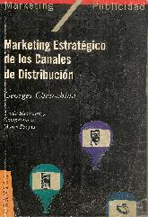 Marketing estrategico de los canales de distribucion