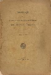 Mensaje del Presidente de la Repblica del Paraguay Dr. Manuel Franco Abril de 1919