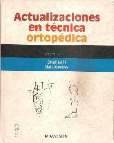 Actualizaciones en cirugia ortopedica