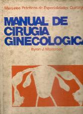 Manual de cirugia ginecologica