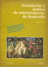 Formulacin y gestin de microproyectos de desarrollo