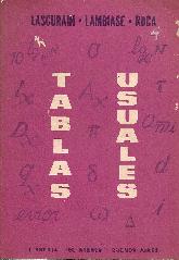 Tablas usuales : logaritimicas, estadisticas, trigonometricas, comerciales, financieras, de...