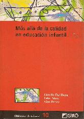 Mas alla de la calidad en educacion infantil