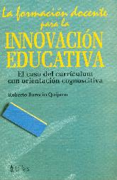 La formacion docentes para la innovacion educativa
