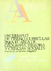 Un ejemplo de diseo curricular para el area de geografia, historia y ciencias sociales, ESO