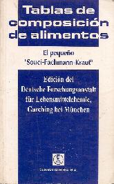 El pequeño Souci-Fachmann-Kraut : tablas de composicion de alimentos