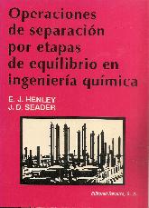 Operaciones de separacin por etapas de equilibrio en Ingeniera qumica