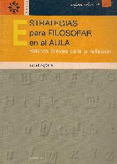 Estrategias para filosofar en el aula