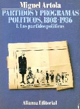Partidos y programas politicos.; T.1