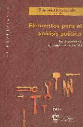 Elementos para el analisis politico : Argentina y el Cono Sur en los 90