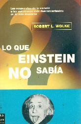 Lo que Einstein no sabia