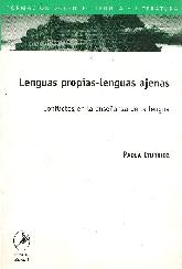 Lenguas propias-lenguas ajenas conflictos en la enseanza de la lengua