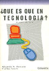 Que es que en tecnologia? :