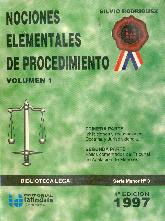 Nociones elementales de procedimiento Vol 1