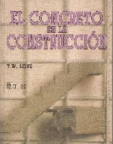 El concreto en la construccion