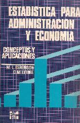 Estadistica para Administracion y Economia