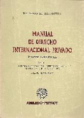 Manual de derecho internacional privado : parte general