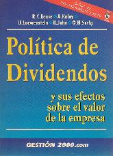 Politica de dividendos y sus efectos sobre el valor de la empresa