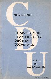 El sistema de clasificacion decimal universal manual de aprendizaje CDU