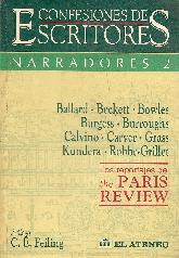 Confesiones de escritores : narradores 2 Los reportajes de PAris REview