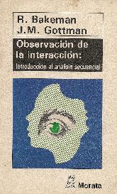 Observacion de la interaccion : introduccion al analisis secuencial