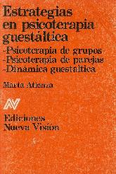 Estrategias en psicoterapia guestaltica