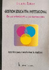 Gestin educativa institucional