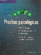 Pruebas psicologicas, principios, aplicaciones y temas