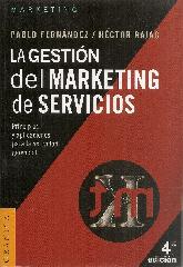 La gestin del Marketing de Servicios