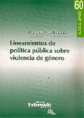 Lineamientos de poltica pblica sobre violencia de gnero