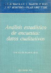 Analisis estadistico de encuestas: datos cualitativos