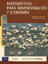 Matematicas para la administracion y economia