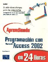 Aprendiendo Programacion Microsoft con Acces 2002 en 24 horas
