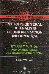 Metodo general de analisis de una aplicacion informatica (Tomo 1)