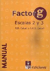 Factor G (escalas 2 y 3)