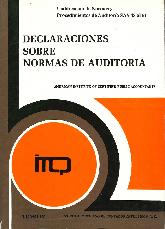 Declaraciones sobre normas de auditora - Tomo IV