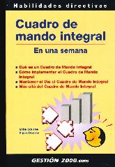 Cuadro de mando integral. En una semana