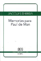 Memorias para Paul de Man