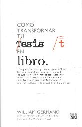 Cmo transformar tu tesis en libro