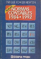 Nuevas normas contables: 1984 - 1992