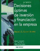 Decisiones ptimas de inversin y financiacin en la empresa