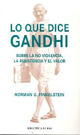 Lo que dice Gandhi