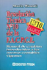 Resolucin Tcnica N 10 de la F.A.C.P.C.E.